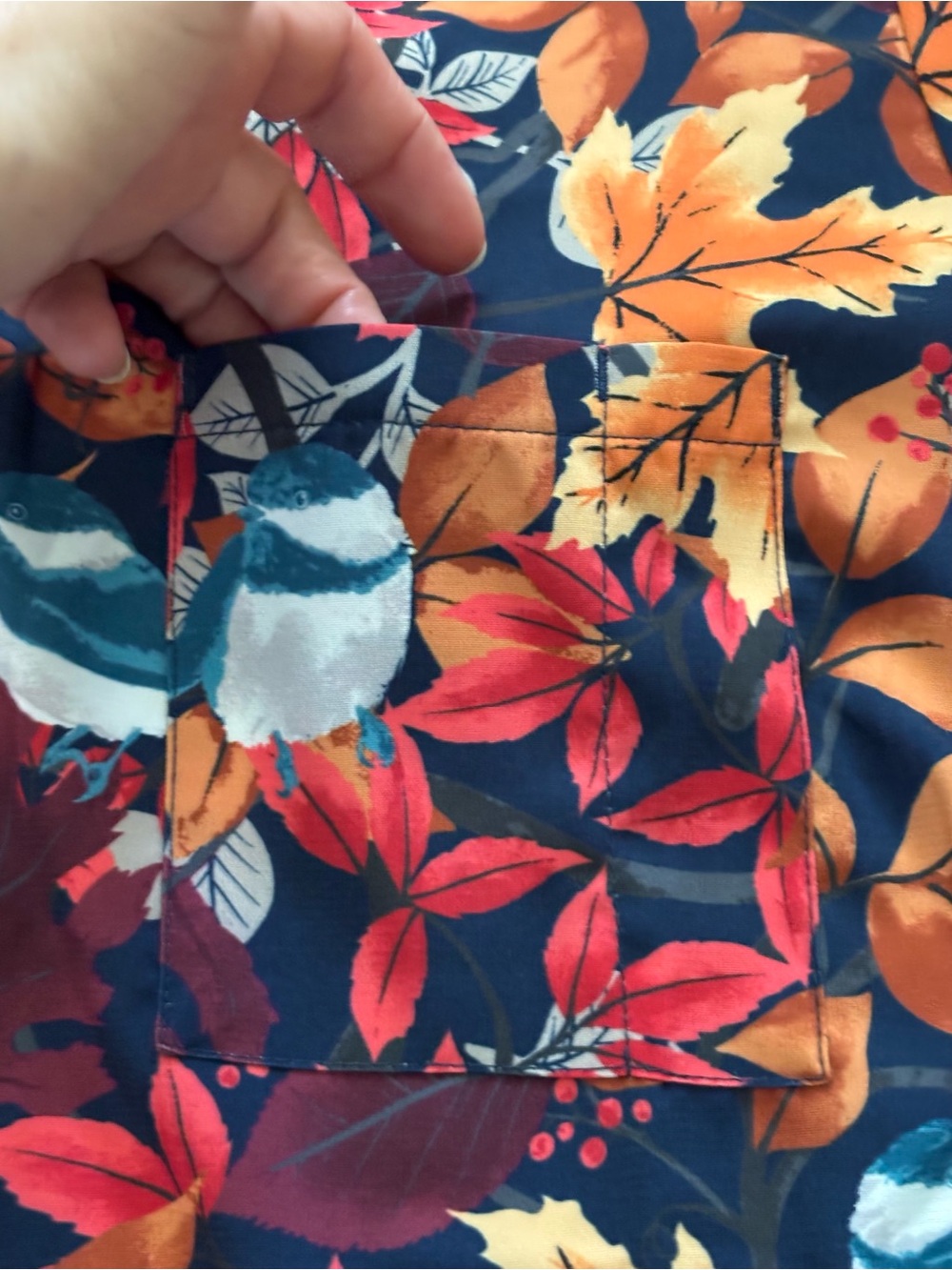 Butter-Soft Stretch Fall Printed Scrub Top- Set Of Three Tops - Picture 5 of 16